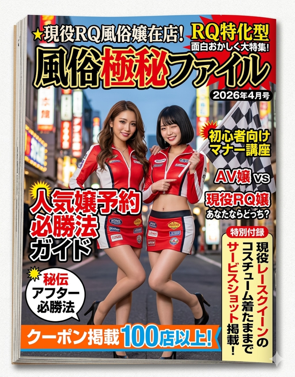 レースクイーンのお姉さまの風俗雑誌風2