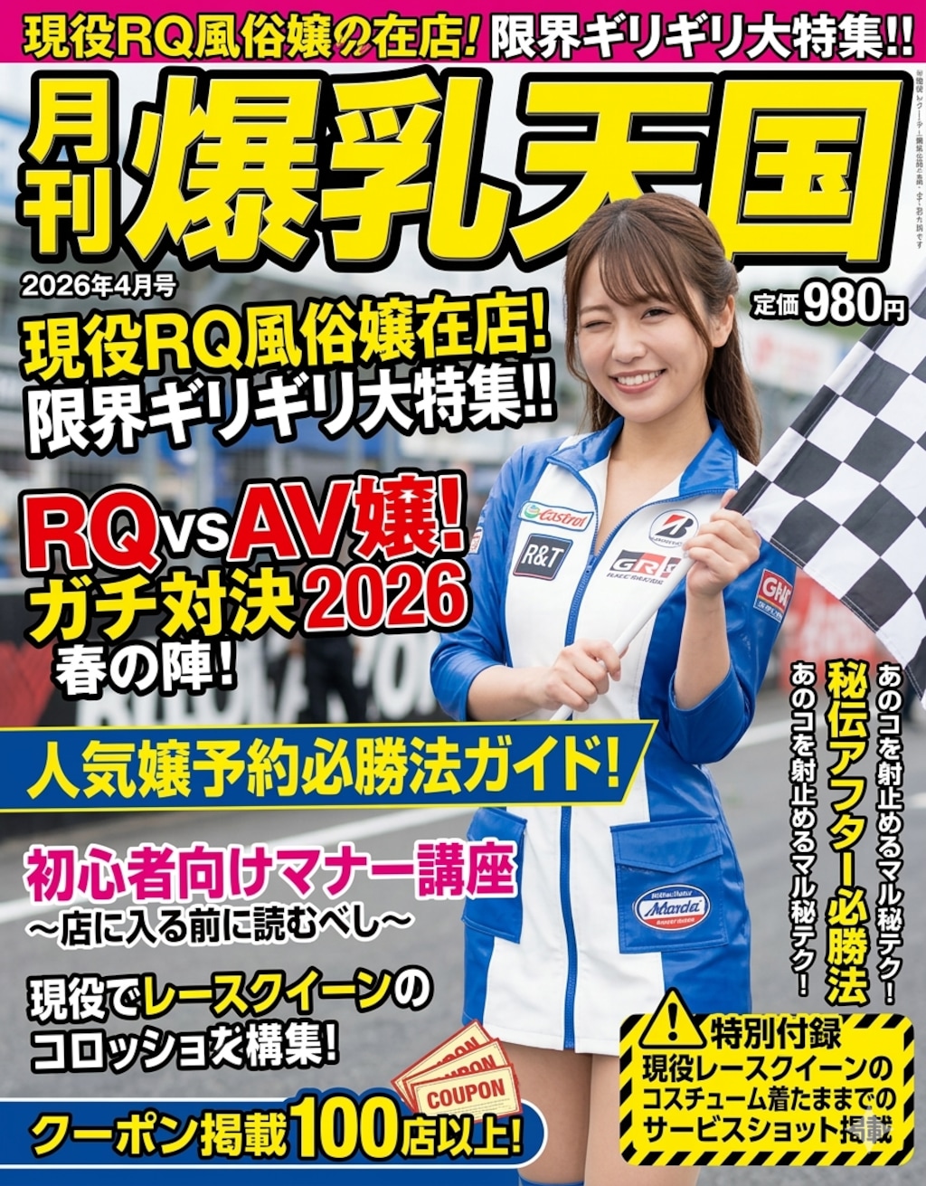 レースクイーンのお姉さまの風俗雑誌風2