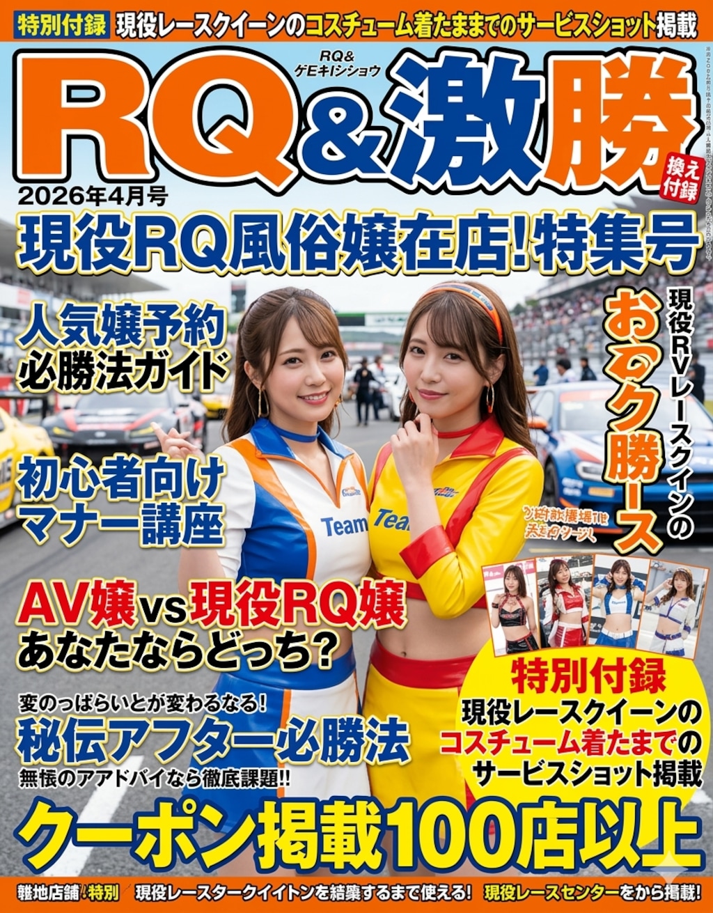 レースクイーンのお姉さまの風俗雑誌風2