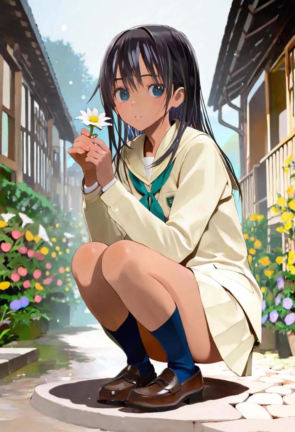 七重八重花は咲けども