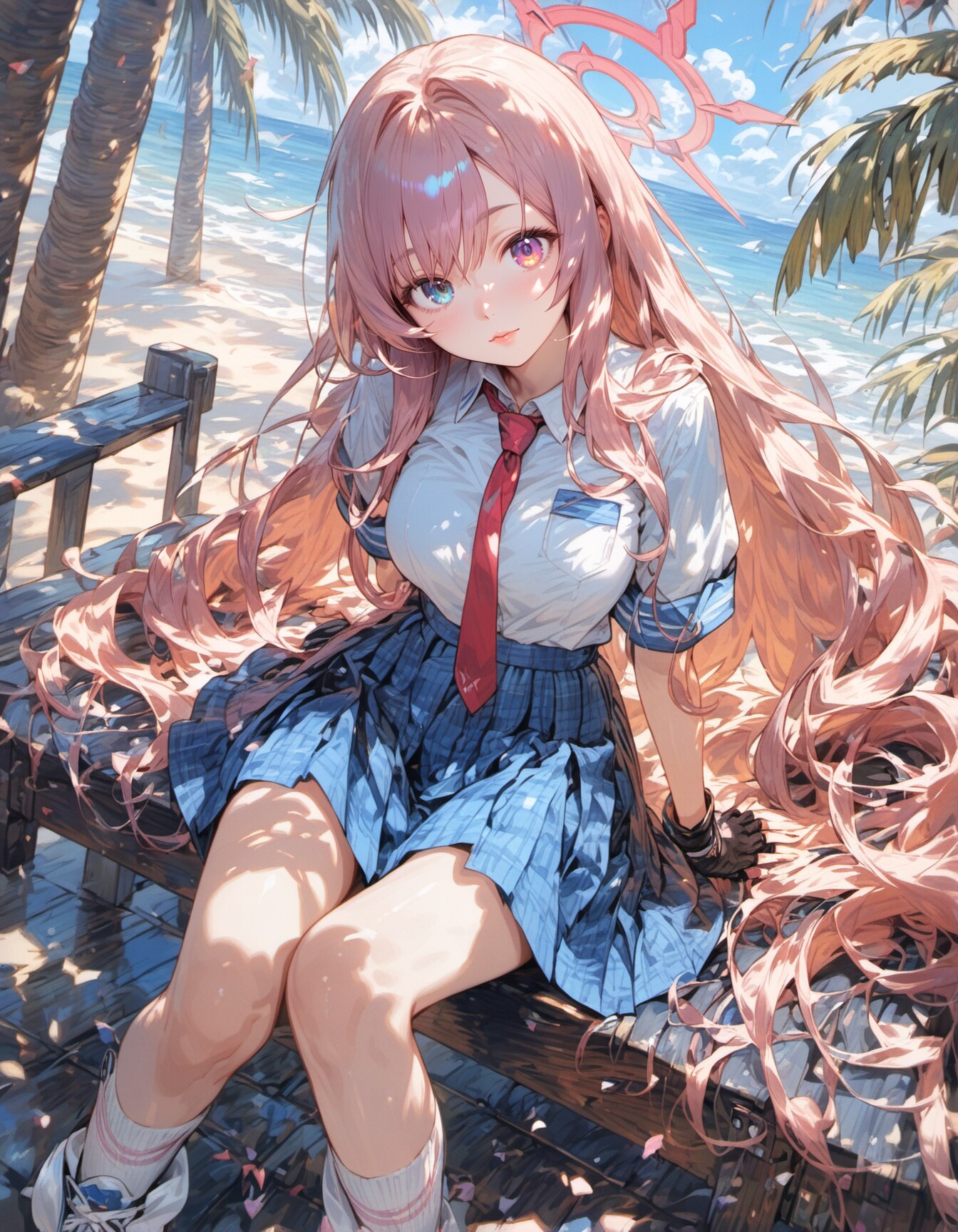 Pink Hair, Blue Sky | の人気AIイラスト・グラビア