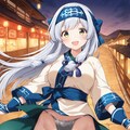 アイヌ風コスでパンチラ 7枚目
