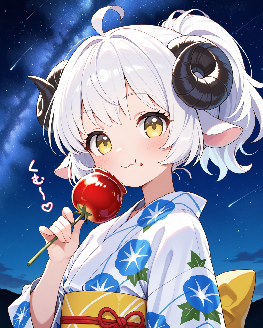 メイちゃんの浴衣×ポニーテール