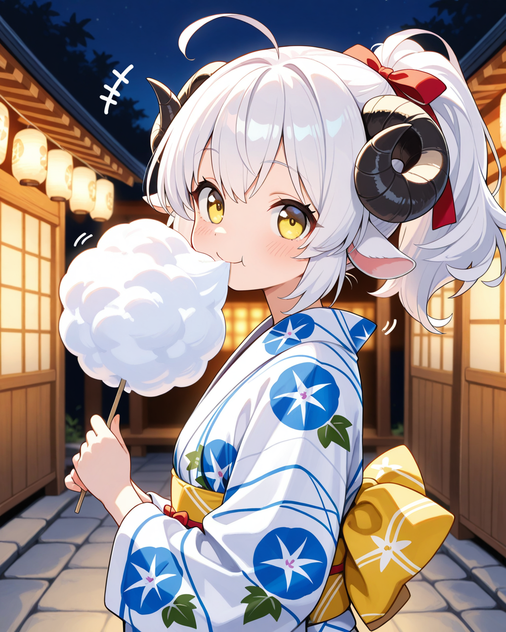 メイちゃんの浴衣×ポニーテール