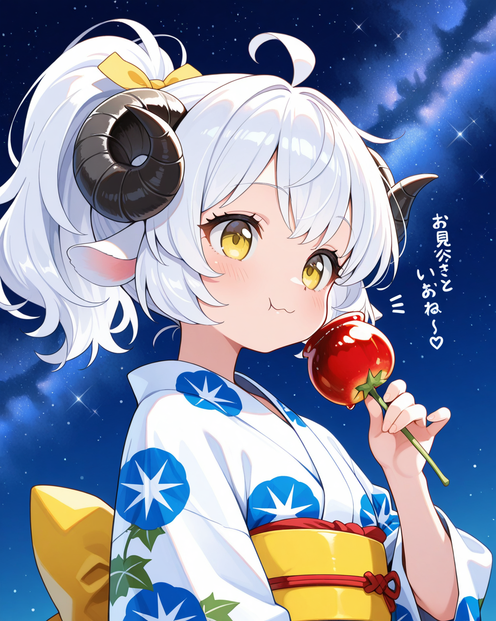 メイちゃんの浴衣×ポニーテール