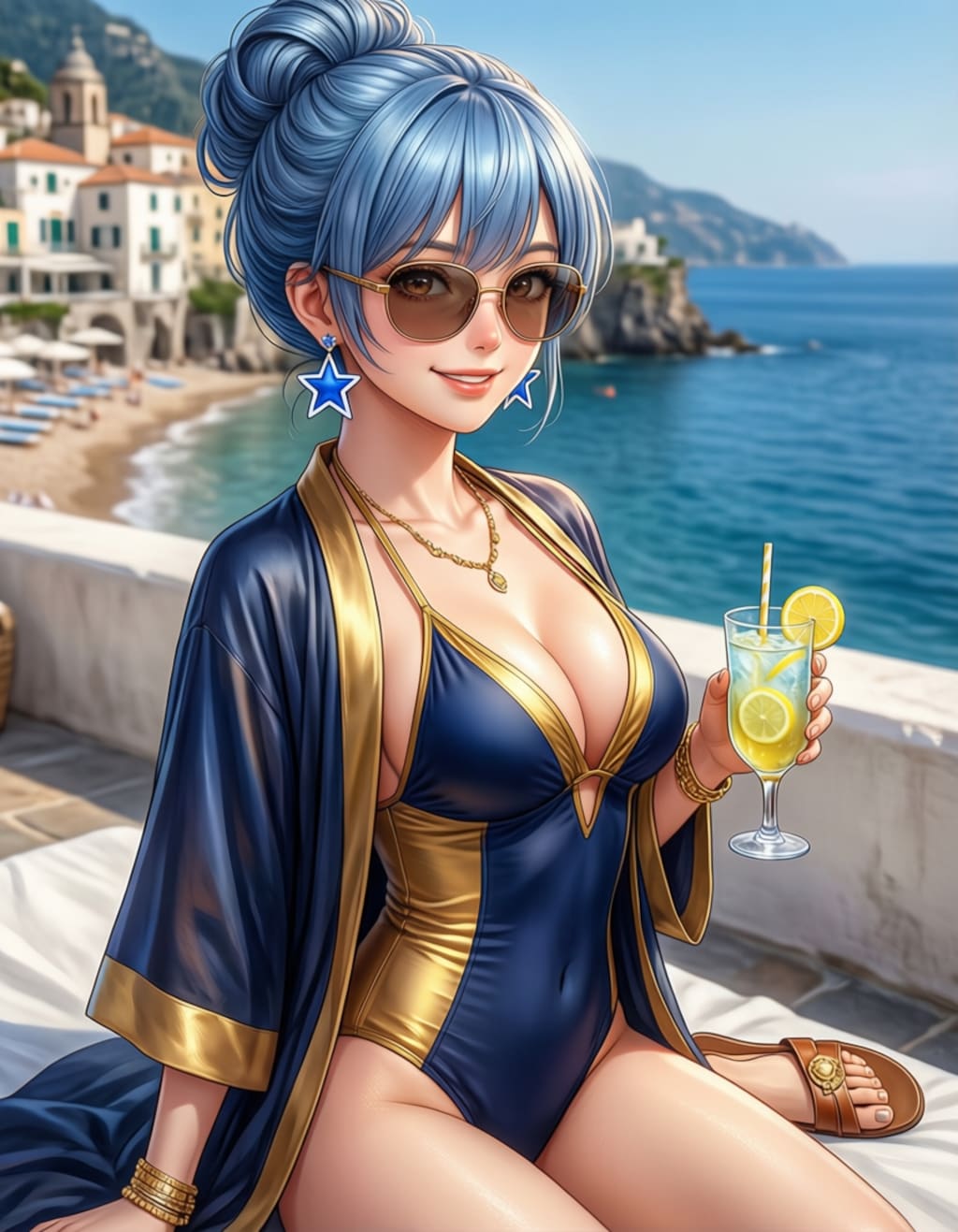 リンちゃん💙ビーチ🏖️