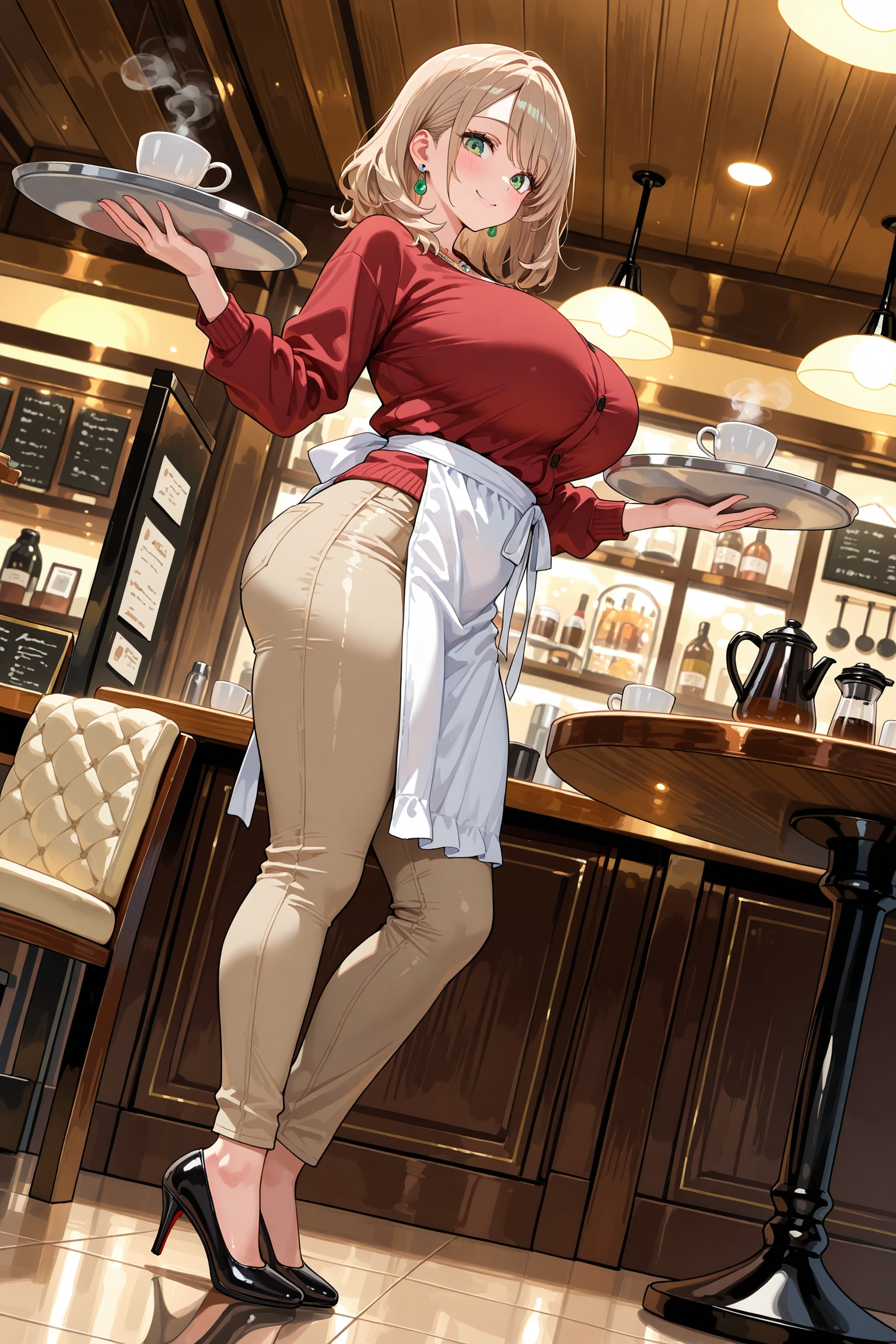 Cafe YUZUKIの店長兼店員 | の人気AIイラスト・グラビア