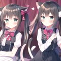 猫耳の双子ちゃん 2枚目