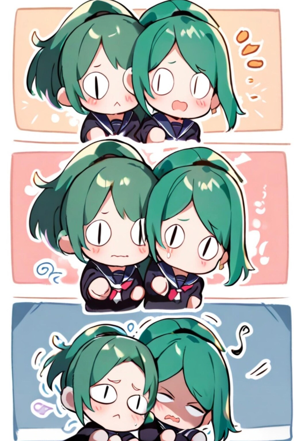 猫目の緑髪ちゃん