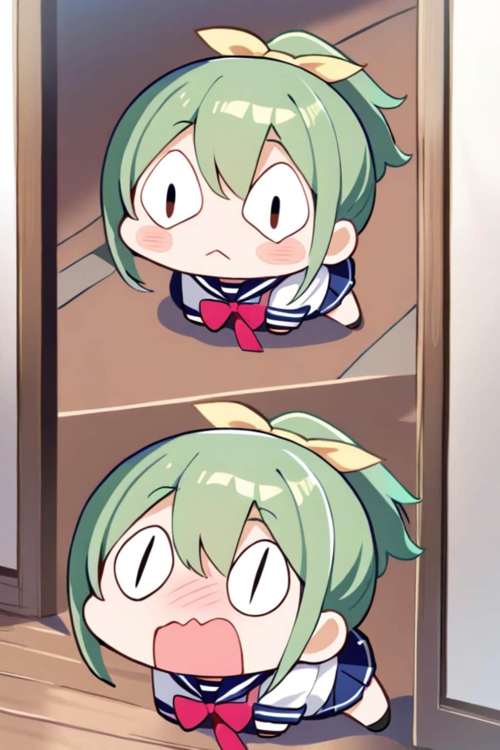 猫目の緑髪ちゃん