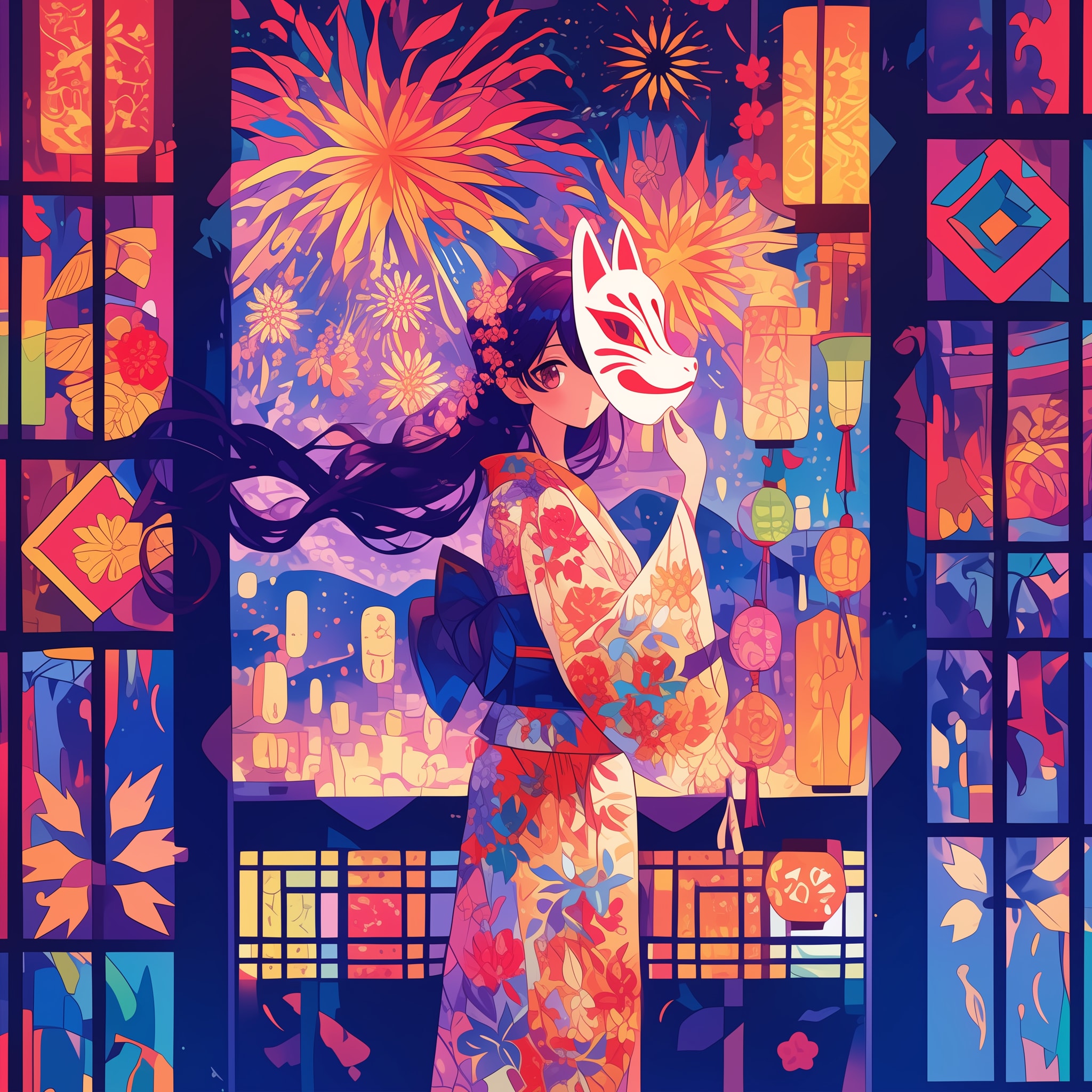 夏祭り | の人気AIイラスト・グラビア