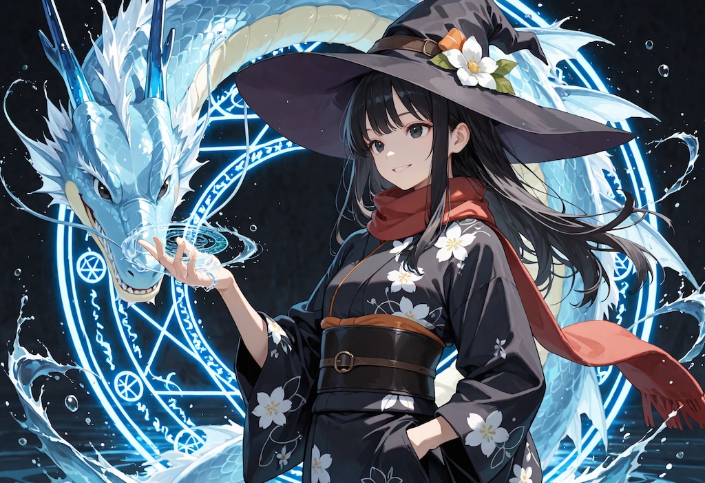 水竜を召喚する魔女さん
