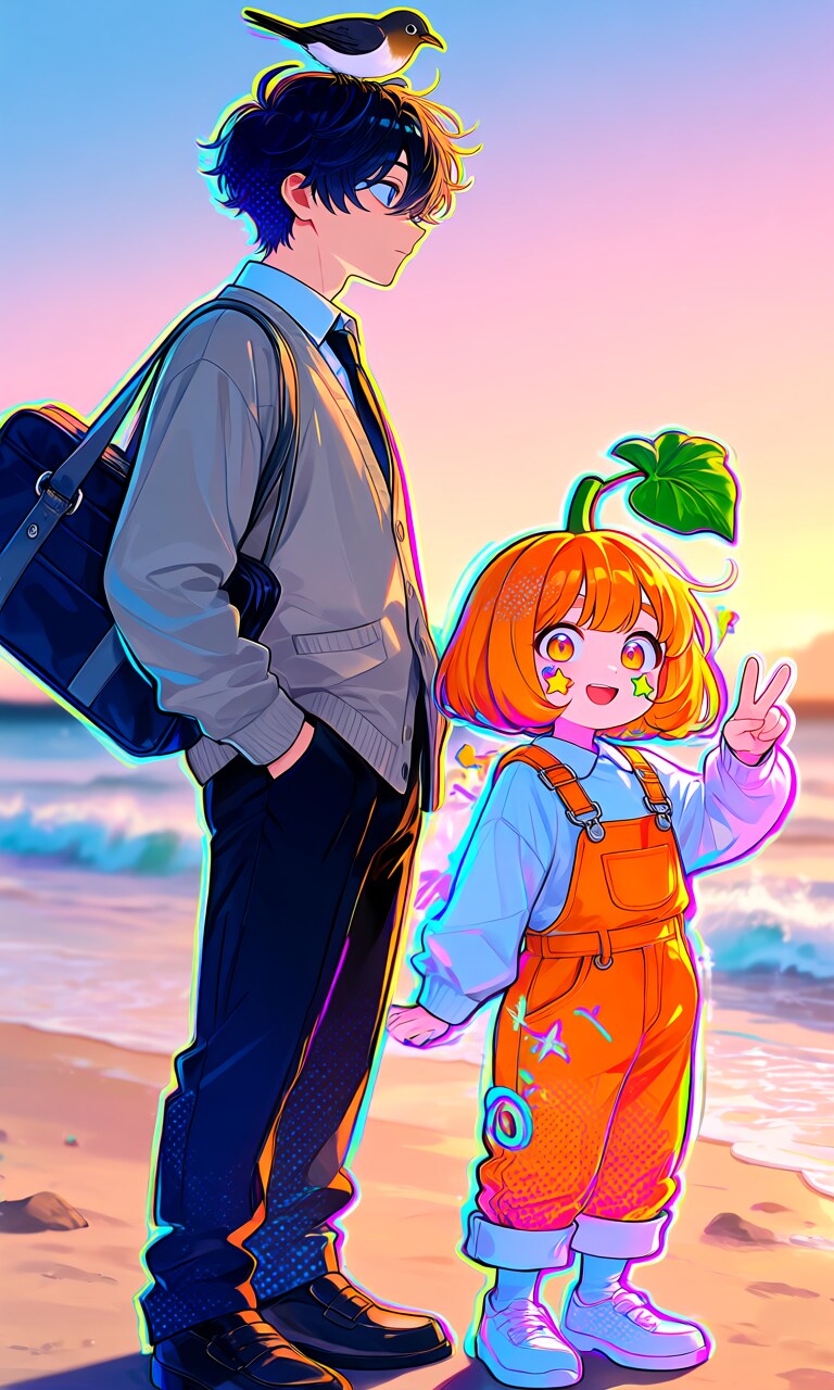 Africaくんとクランちゃん | の人気AIイラスト・グラビア