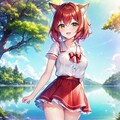 赤髪獣人少女によるセントレイク観光案內 2枚目
