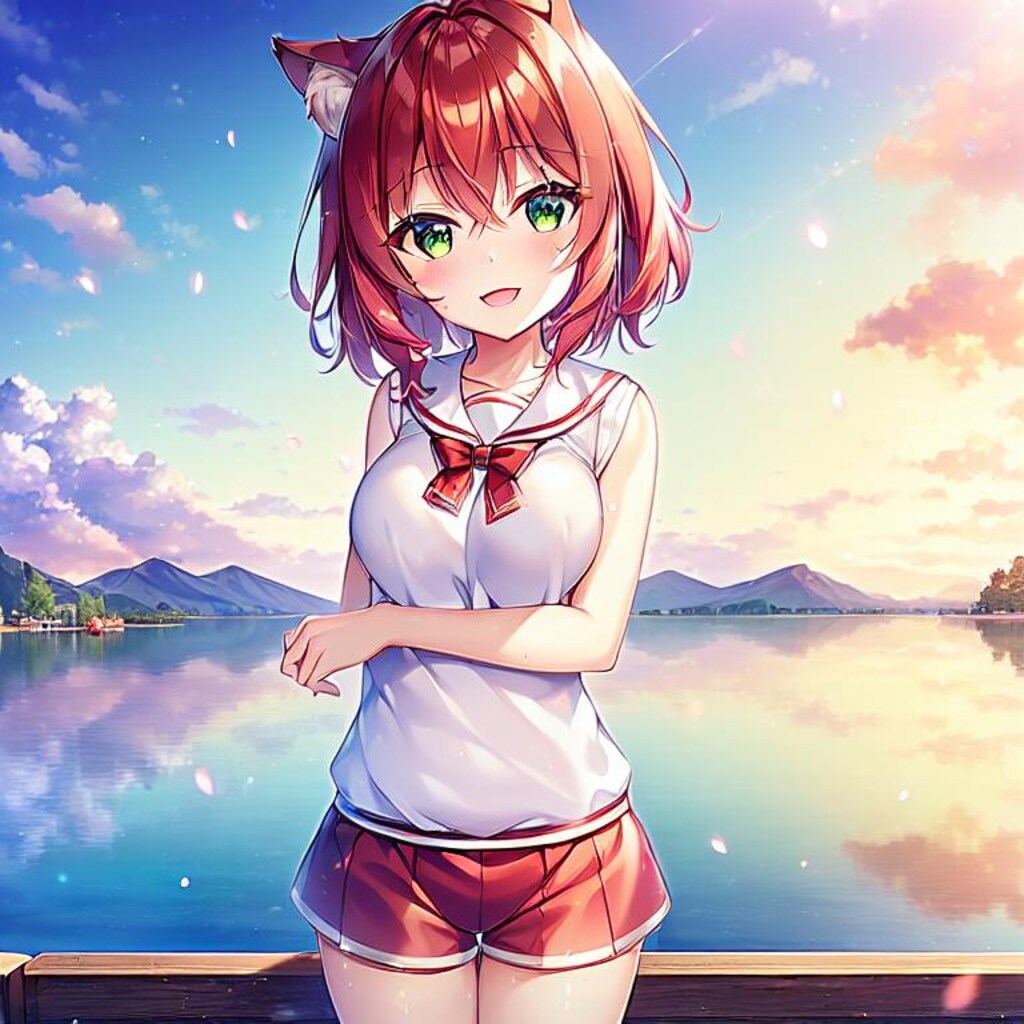 赤髪獣人少女によるセントレイク観光案內