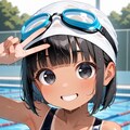 日焼け跡娘ちゃん１０歳 2枚目
