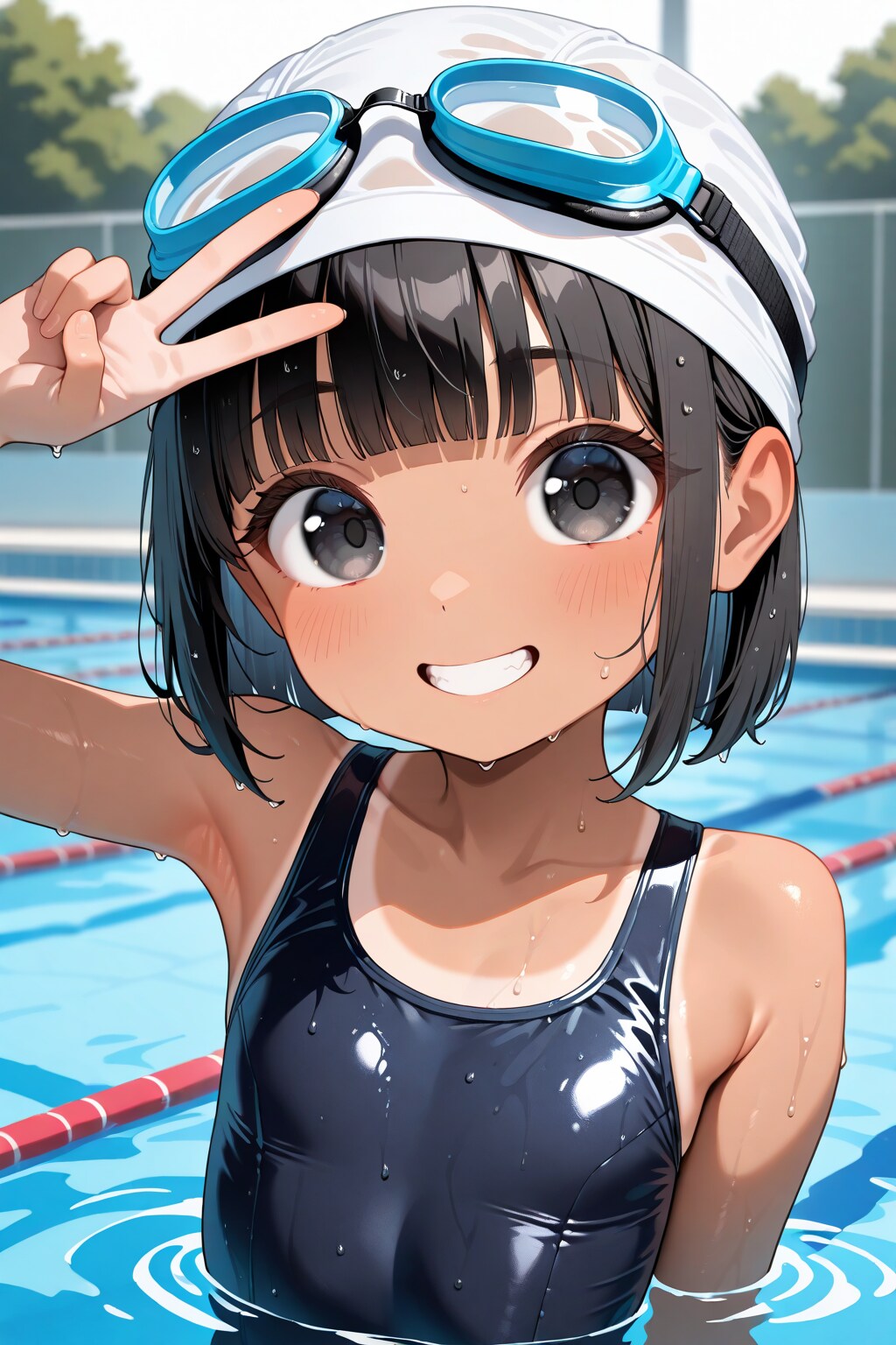 日焼け跡娘ちゃん１０歳