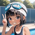 日焼け跡娘ちゃん１０歳 3枚目