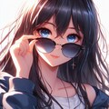 サングラスをずらすイケ女_20240125 2枚目