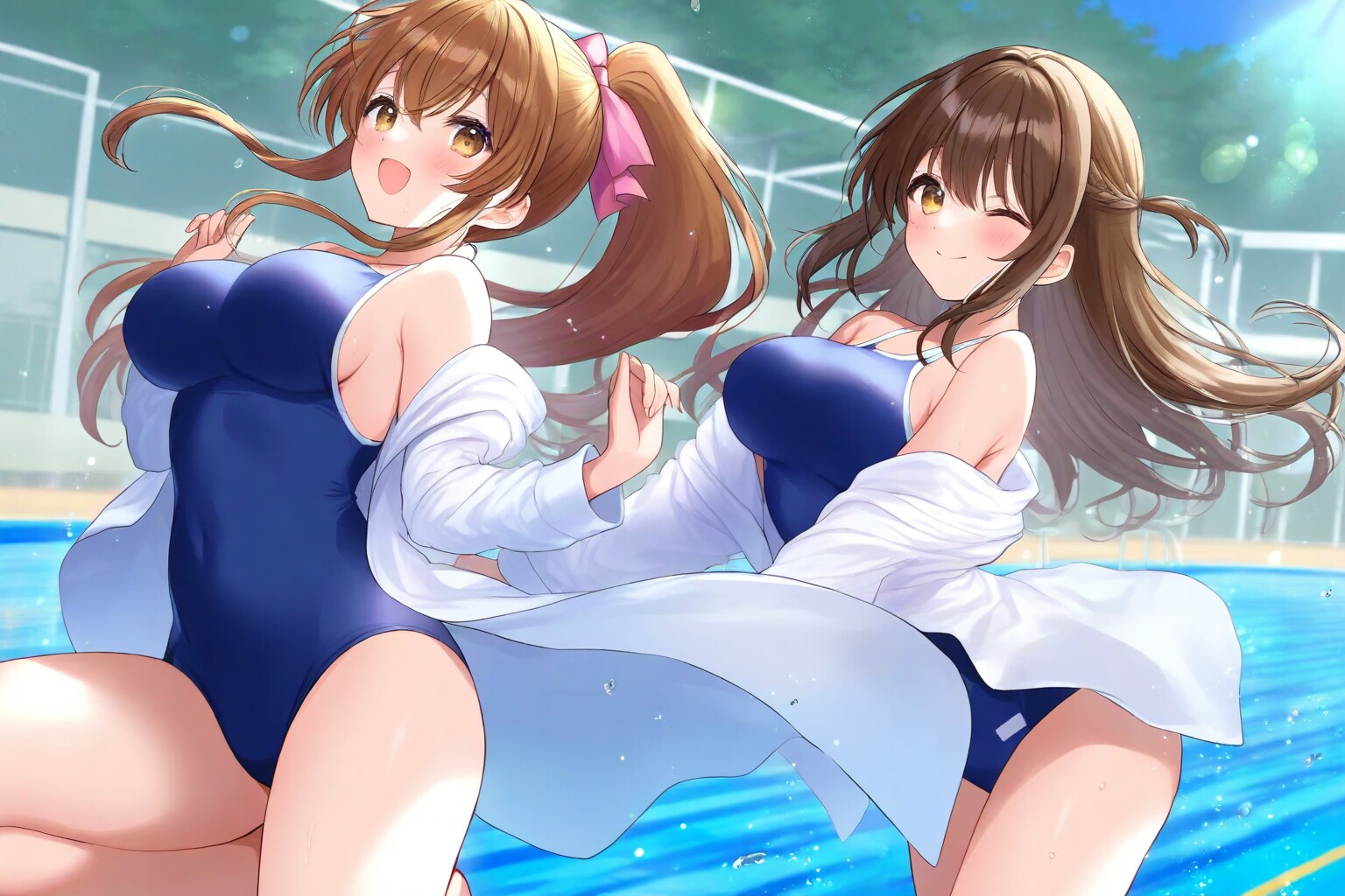 わーい！プールだぁ！
