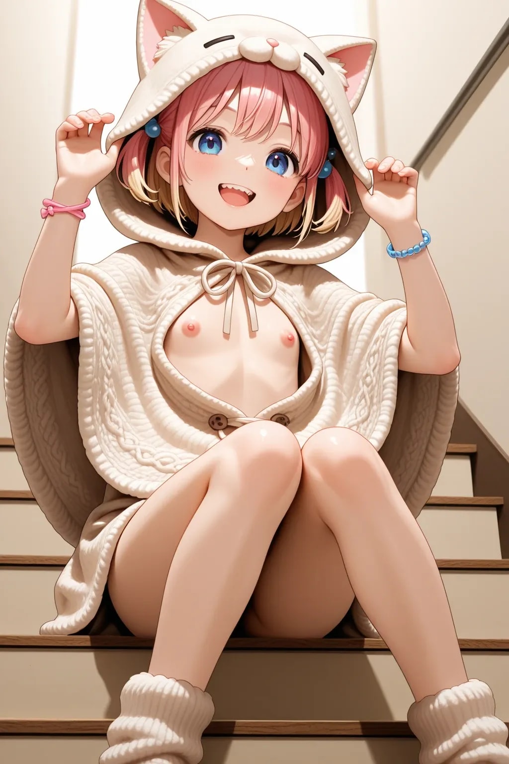 全裸ポンチョなアカリちゃん