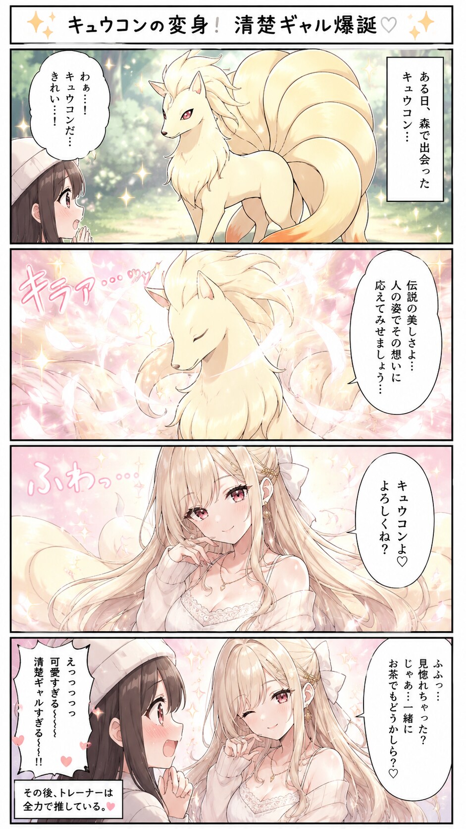 キュウコンがまさかの清楚ギャルだった！？