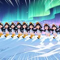 南極のペンギンちゃんとオーロラ観察 10枚目