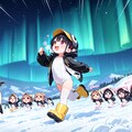 南極のペンギンちゃんとオーロラ観察 8枚目