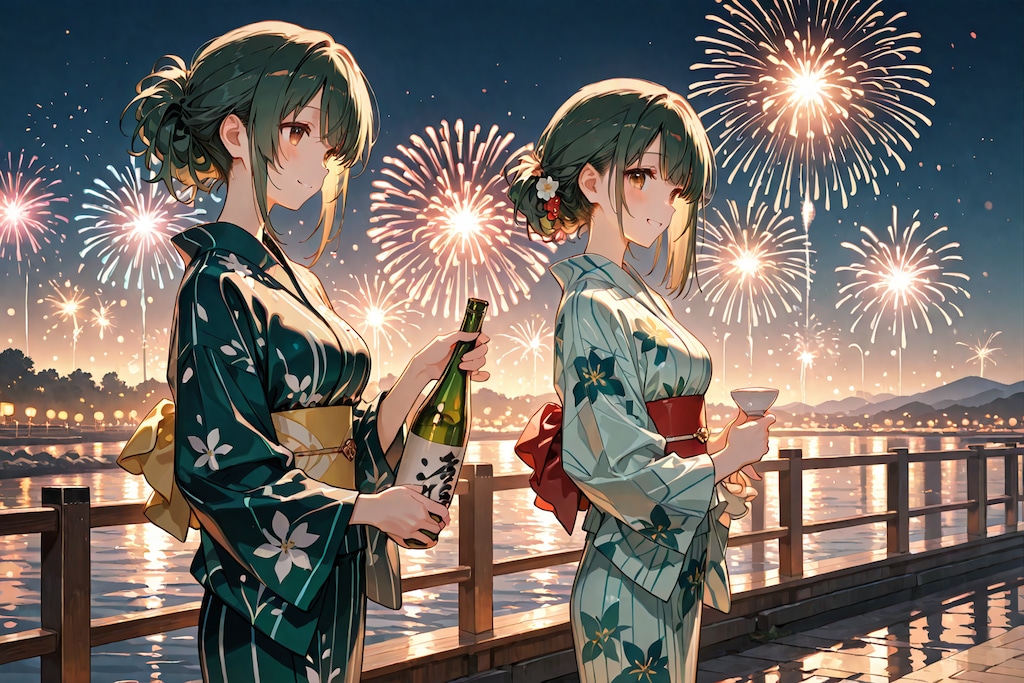 BONSAIちゃんと花火大会