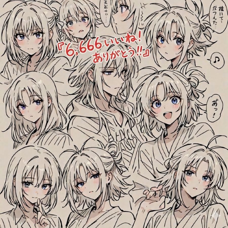 6,666いいね！ ありがとう | の人気AIイラスト・グラビア