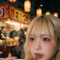 金髪ちゃん　夏祭り3 10枚目