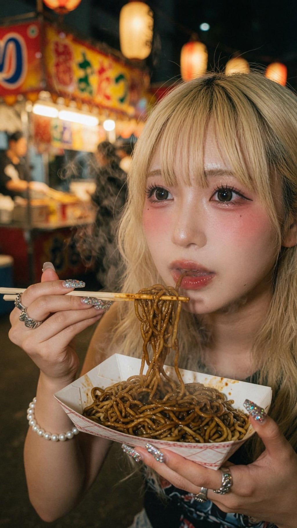 金髪ちゃん　夏祭り3