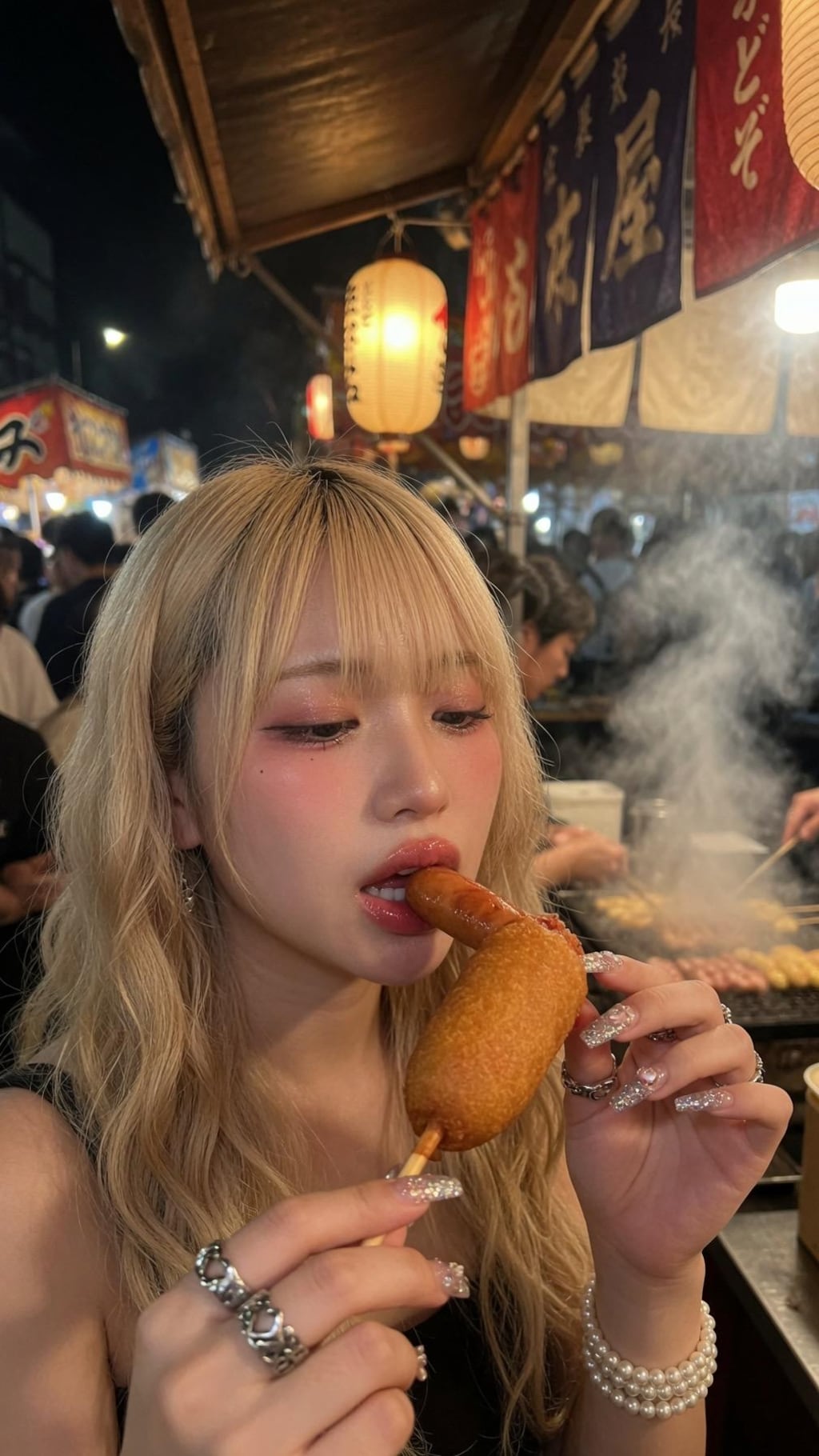 金髪ちゃん　夏祭り3