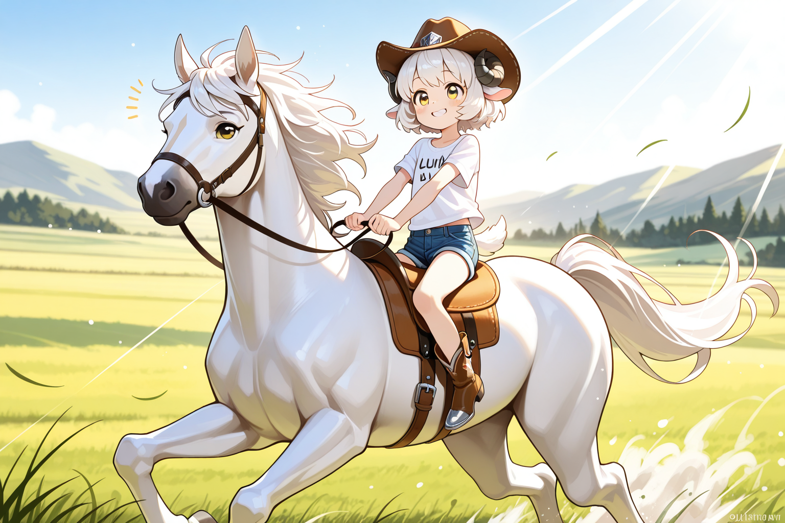 乗馬を楽しむメイちゃん♡