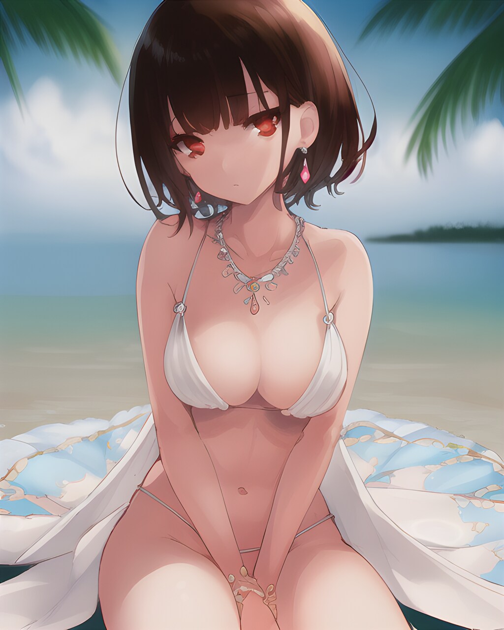 ビキニと海と少女
