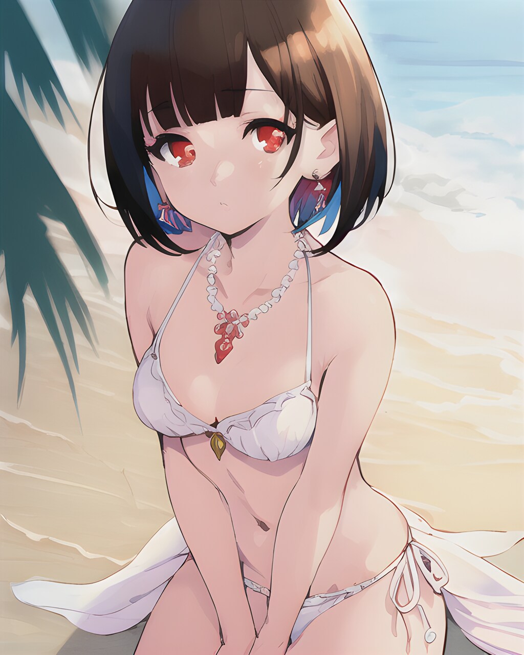 ビキニと海と少女