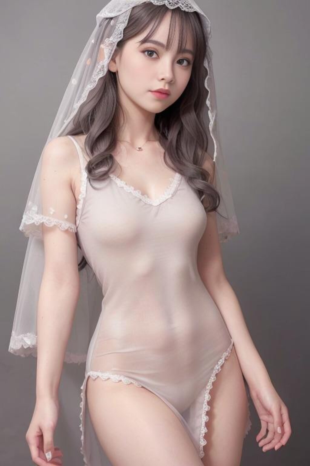 ベールに包まれたギャル