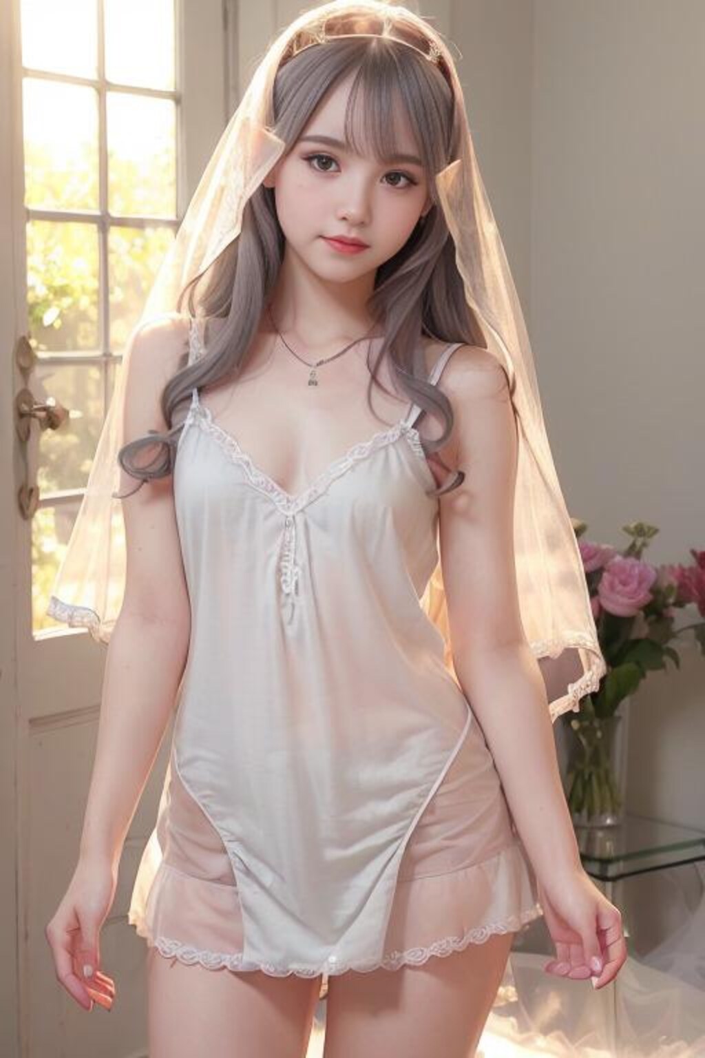 ベールに包まれたギャル