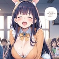 AQUAで女戦闘員やられイラストを生成！（吹き出しのみの漫画風？この形態はえ〇同人CGに近いかも？） 3枚目