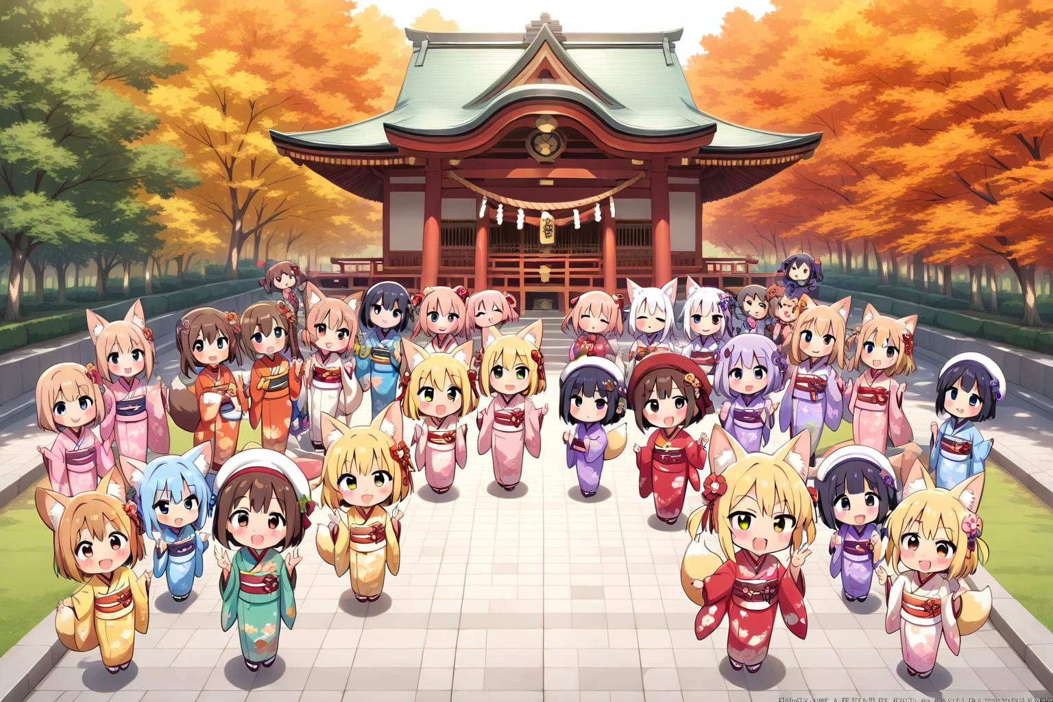 お参りして、串カツたべて、みたらしも買おう、本当に-。 | の人気AIイラスト・グラビア