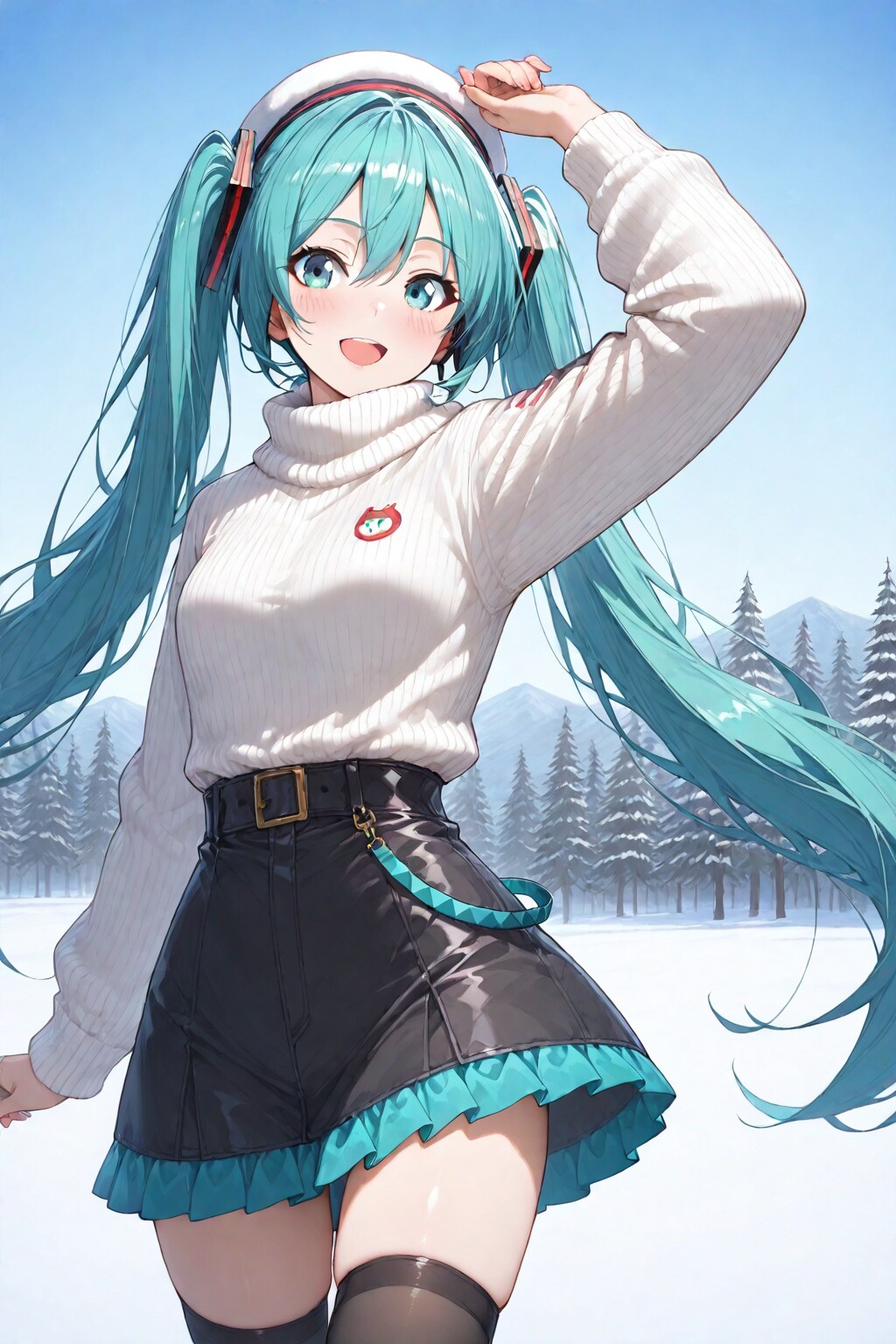 【習作】初音ミクちゃん　ー「ちちぷい生成機能」で初生成ー