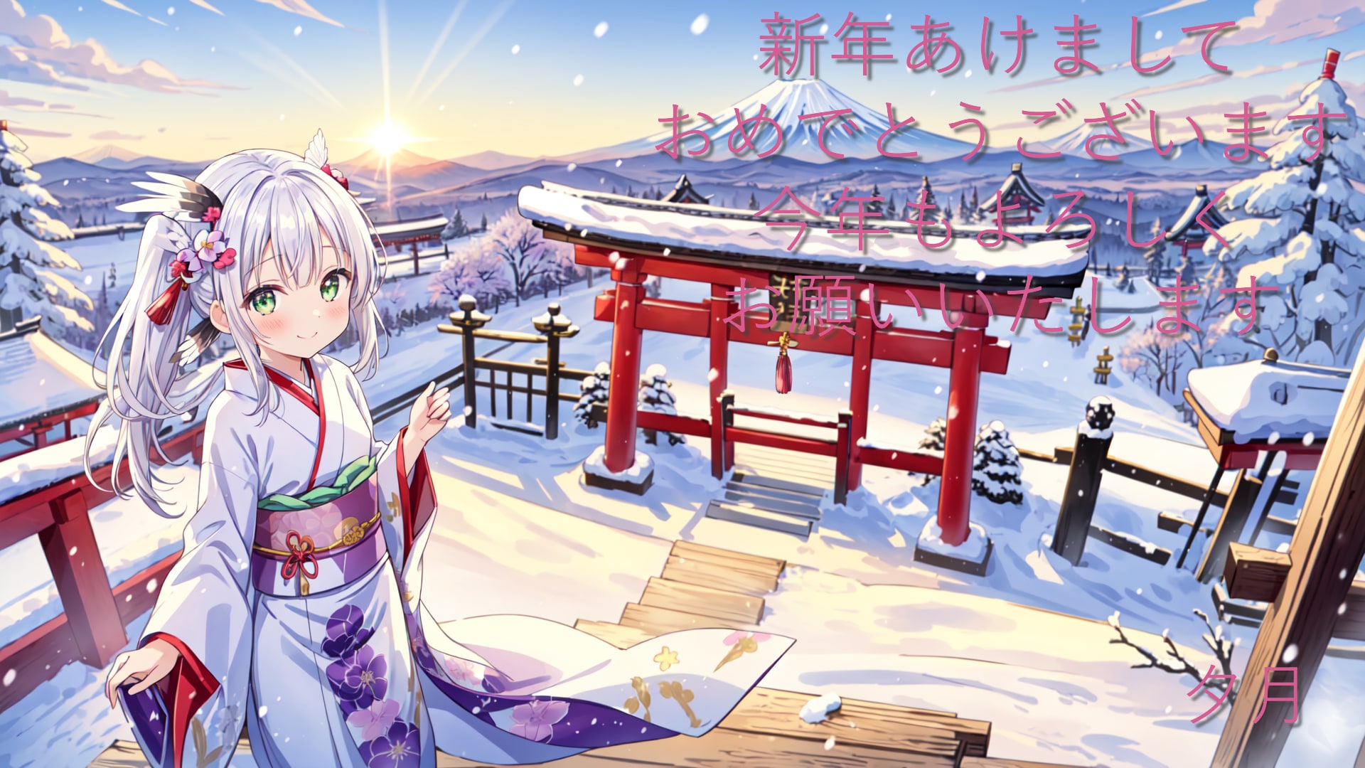 新年のご挨拶 | の人気AIイラスト・グラビア