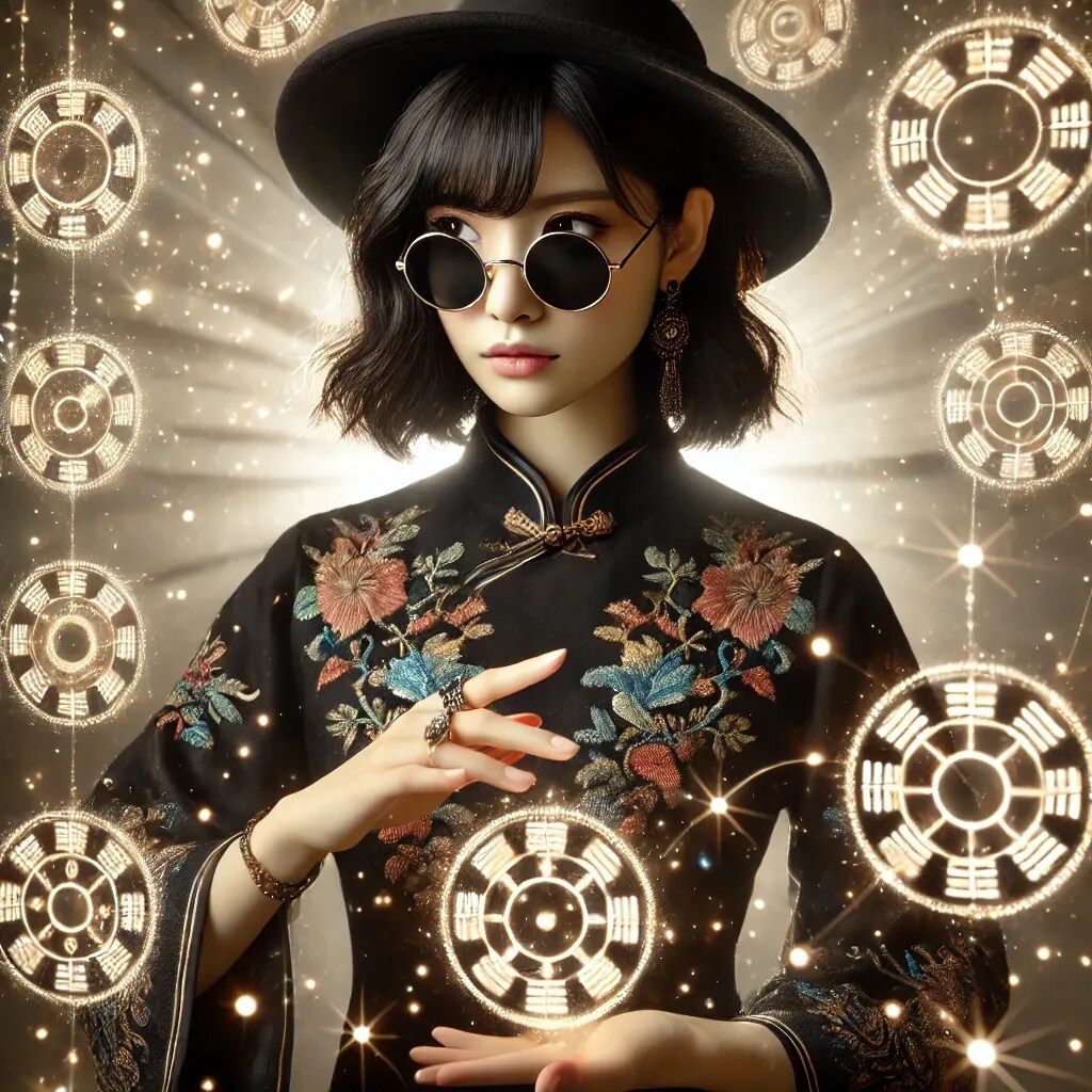 いつもより多めに魔法陣を発現させる風水師ちゃん