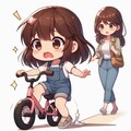 自転車の練習をはじめたよ！ 3枚目