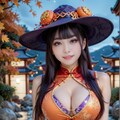 チャイナ水着の美女のハロウィン 11枚目