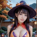 チャイナ水着の美女のハロウィン 12枚目