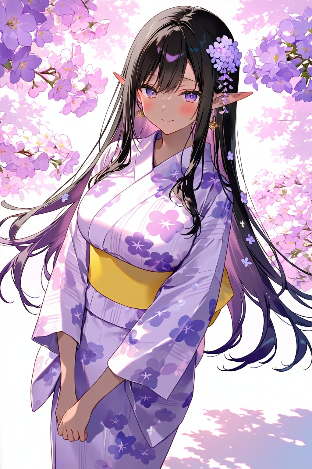 浴衣ダークエルフさん