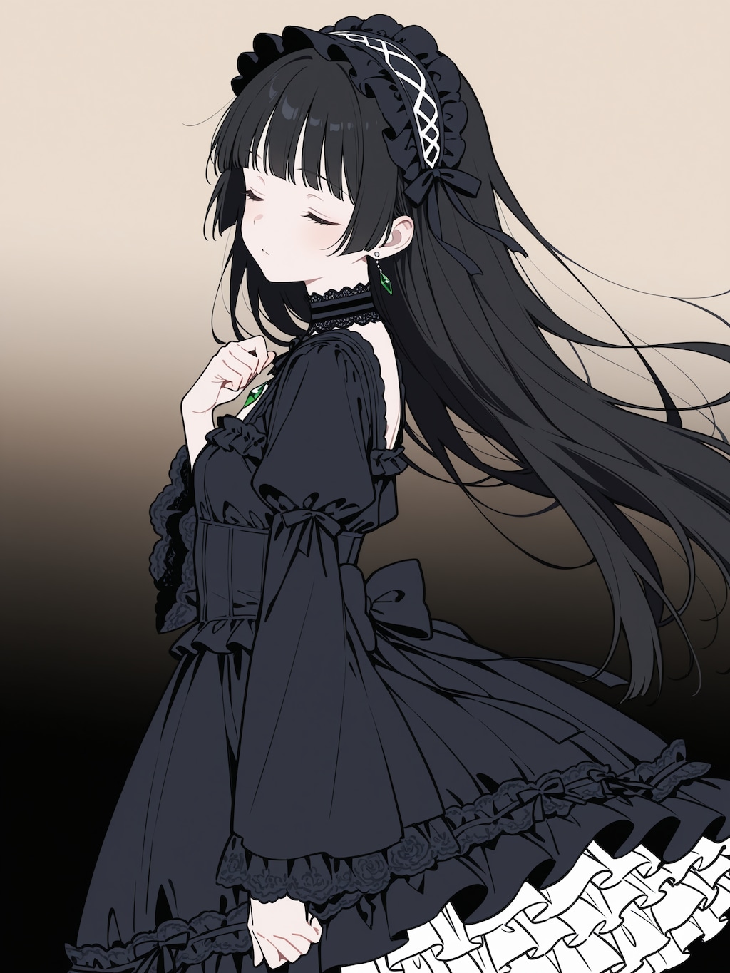 黒い女