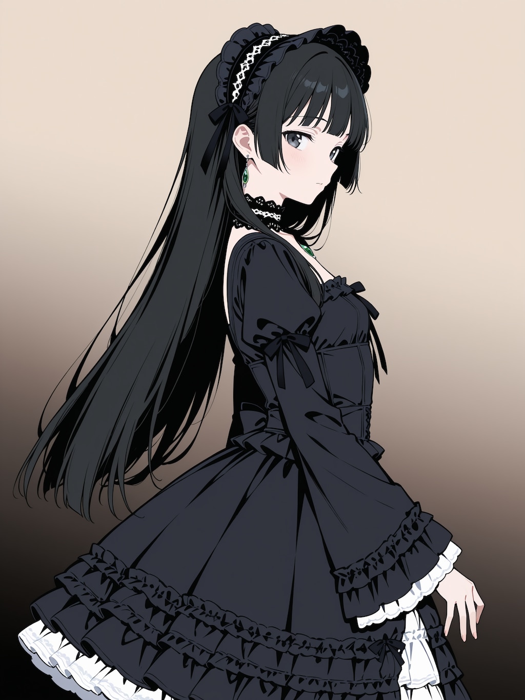 黒い女