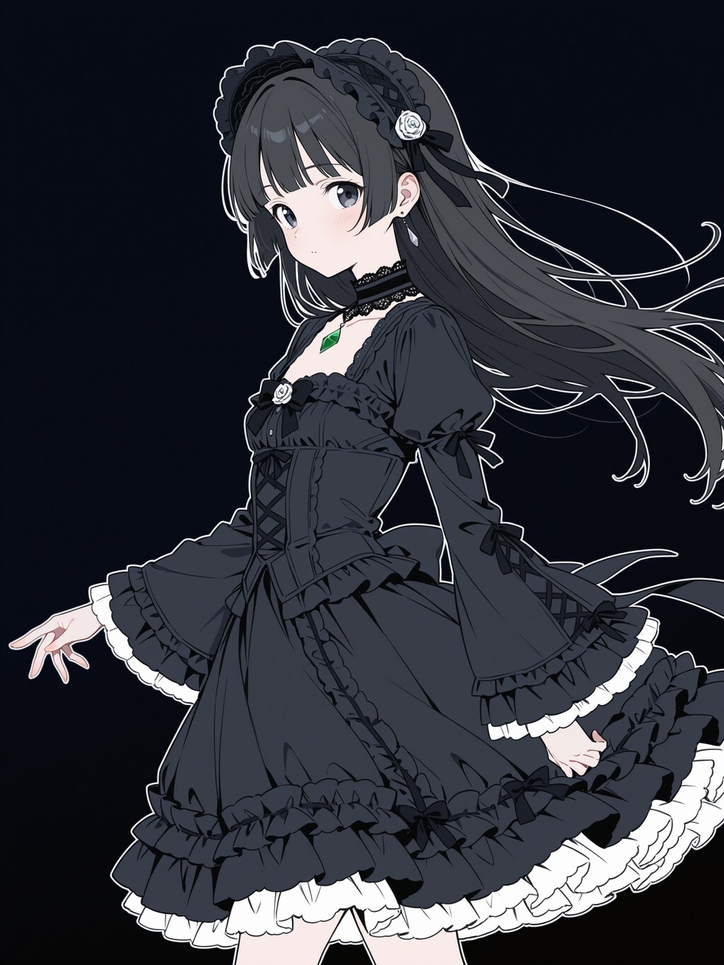 黒い女